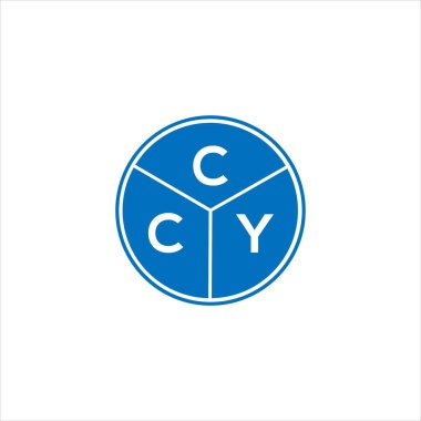 CCY mektup logosu tasarımı. CCY başharflerinin baş harfleri logo konsepti. Beyaz arkaplanda CCY harf tasarımı.