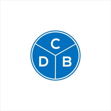 CDB harfli logo tasarımı. CDB başharflerinin baş harfleri logo konsepti. Beyaz arkaplanda CDB harf tasarımı.