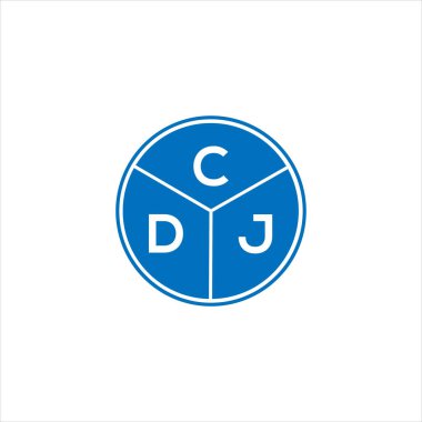 CDJ mektup logosu tasarımı. CDJ monogram harflerin baş harfleri logo kavramı. Beyaz arkaplanda CDJ harf tasarımı.