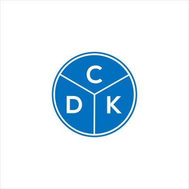 CDK harf logo tasarımı. CDK monogram harflerin baş harfleri logo kavramı. Beyaz arkaplanda CDK harf tasarımı.