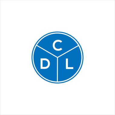 CDL harf logo tasarımı. CDL başharflerinin baş harfleri logo konsepti. Beyaz arkaplanda CDL harf tasarımı.