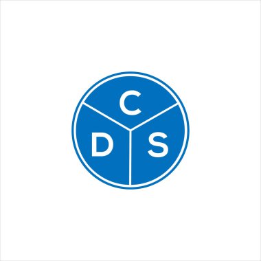 CDS mektup logosu tasarımı. CDS başharflerinin baş harfleri logo konsepti. Beyaz arkaplanda CDS harf tasarımı.