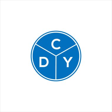 CDY mektup logosu tasarımı. CDY başharflerin baş harfleri logo konsepti. Beyaz arkaplanda CDY harf tasarımı.