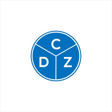 CDZ harf logo tasarımı. CDZ monogram harflerin baş harfleri logo kavramı. Beyaz arkaplanda CDZ harf tasarımı.