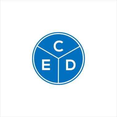CED mektup logosu tasarımı. CED monogram harflerin baş harfleri logo kavramı. Beyaz arkaplanda CED harf tasarımı.