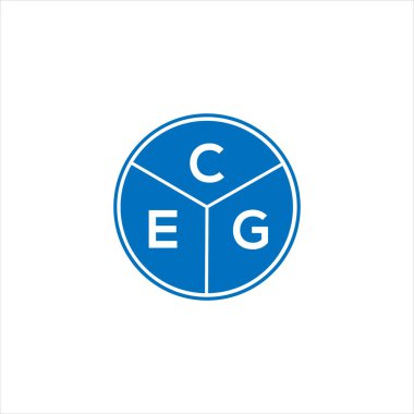 CEG harf logosu tasarımı. CEG başharflerinin baş harfleri logo konsepti. Beyaz arkaplanda CEG harf tasarımı.