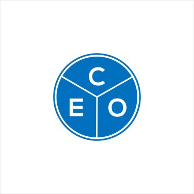 CEO mektup logosu tasarımı. CEO monogram harflerin baş harfleri logo kavramı. CEO harf tasarımı beyaz arkaplan.