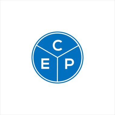 CEP harf logosu tasarımı. CEP başharflerinin baş harfleri logo konsepti. CEP 'nin beyaz arkaplan dizaynı. CEP harf logosu tasarımı. CEP başharflerinin baş harfleri logo konsepti. Beyaz arkaplanda CEP harf tasarımı.