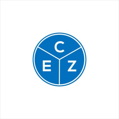 CEZ harf logosu tasarımı. CEZ başharflerinin baş harfleri logo konsepti. Beyaz arkaplanda CEZ harf tasarımı.