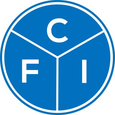CFI harf logosu tasarımı. CFI monogram harflerin baş harfleri logo kavramı. Beyaz arkaplanda CFI harf tasarımı.