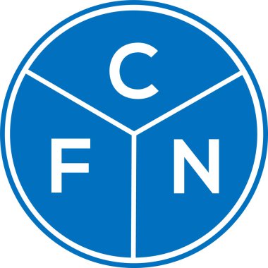 CFN harf logosu tasarımı. CFN monogram harflerin baş harfleri logo kavramı. Beyaz arkaplanda CFN harf tasarımı.