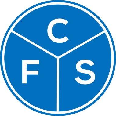 CFS harf logosu tasarımı. CFS monogram harflerin baş harfleri logo kavramı. Beyaz arkaplanda CFS harf tasarımı.