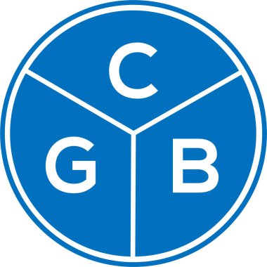 CGB mektup logosu tasarımı. CGB baş harfleri logo konsepti. Beyaz arkaplanda CGB harf tasarımı.