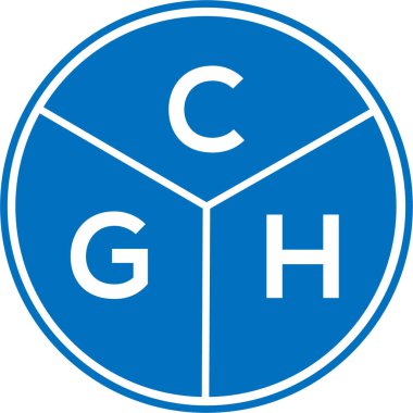 CGH mektup logosu tasarımı. CGH monogram harflerin baş harfleri logo kavramı. Beyaz arkaplanda CGH harf tasarımı.