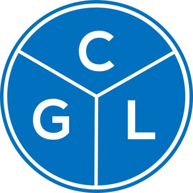 CGL harf logosu tasarımı. CGL monogram harflerin baş harfleri logo kavramı. Beyaz arkaplanda CGL harf tasarımı.