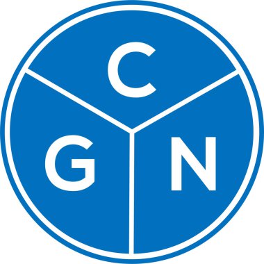 CGN harf logosu tasarımı. CGN monogram harflerin baş harfleri logo kavramı. Beyaz arkaplanda CGN harf tasarımı.