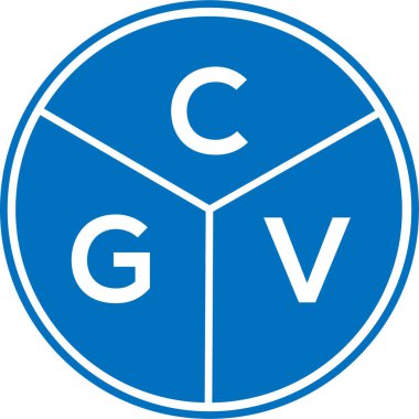CGV harf logosu tasarımı. CGV monogram harflerin baş harfleri logo kavramı. Beyaz arkaplanda CGV harf tasarımı.
