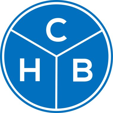 CHB harfi logo tasarımı. CHB başharflerinin baş harfleri logo konsepti. Beyaz arkaplanda CHB harf tasarımı.