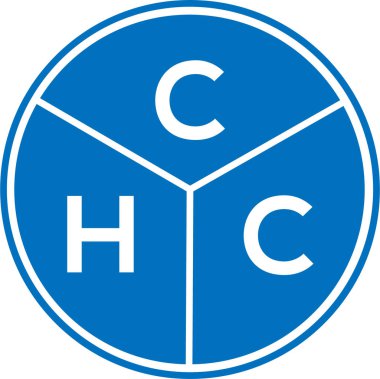 CHC mektup logosu tasarımı. CHC başharflerinin baş harfleri logo konsepti. Beyaz arkaplanda CHC harf tasarımı.