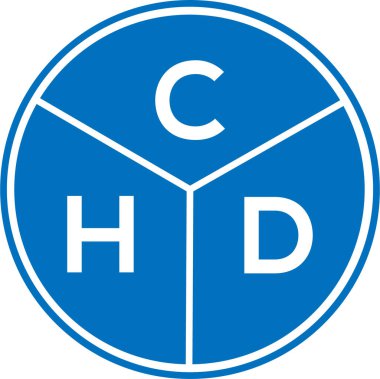 CHD mektup logosu tasarımı. CHD başharflerinin baş harfleri logo konsepti. CHD harf tasarımı beyaz arkaplan.