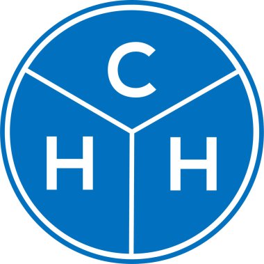 CHH mektup logosu tasarımı. CHH monogram harflerin baş harfleri logo kavramı. Beyaz arkaplanda CHH harf tasarımı.