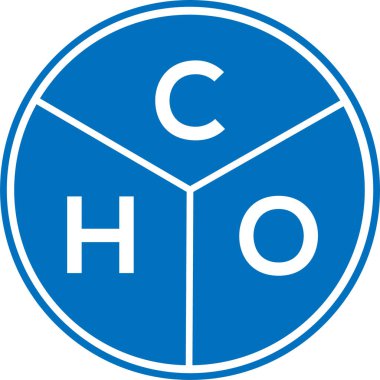 CHO mektup logosu tasarımı. CHO monogram harflerin baş harfleri logo kavramı. Beyaz arkaplanda CHO harf tasarımı.