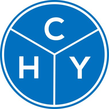 CHY mektup logosu tasarımı. CHY başharflerinin baş harfleri logo konsepti. Beyaz arkaplanda CHY harf tasarımı.