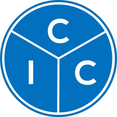 CIC harf logosu tasarımı. CIC monogram harflerin baş harfleri logo kavramı. Beyaz arkaplanda CIC harf tasarımı.
