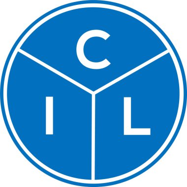 CIL mektup logosu tasarımı. CIL başharflerinin baş harfleri logo konsepti. Beyaz arkaplanda CIL harf tasarımı.