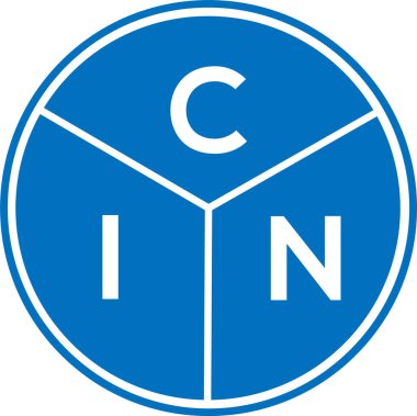 CIN harf logosu tasarımı. CIN monogram harflerin baş harfleri logo kavramı. Beyaz arkaplanda CIN harf tasarımı.