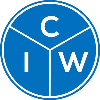 CIW mektup logosu tasarımı. CIW monogram harflerin baş harfleri logo kavramı. Beyaz arkaplanda CIW harf tasarımı.