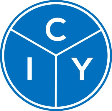 CIY mektup logosu tasarımı. CIY monogram harflerin baş harfleri logo kavramı. Beyaz arkaplanda CIY harf tasarımı.