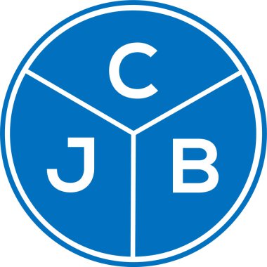 CJB harf logosu tasarımı. CJB monogram harflerin baş harfleri logo kavramı. Beyaz arkaplanda CJB harf tasarımı.