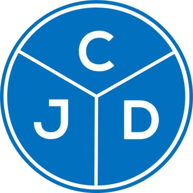 CJD mektup logosu tasarımı. CJD monogram harflerin baş harfleri logo kavramı. Beyaz arkaplanda CJD harf tasarımı.