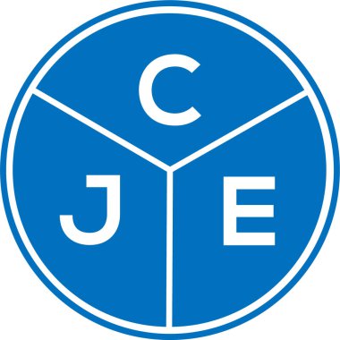 CJE harf logosu tasarımı. CJE monogram harflerin baş harfleri logo kavramı. Beyaz arkaplanda CJE harf tasarımı.