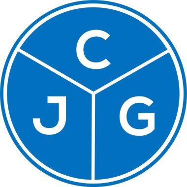 CJG harf logosu tasarımı. CJG monogram harflerin baş harfleri logo kavramı. Beyaz arkaplanda CJG harf tasarımı.