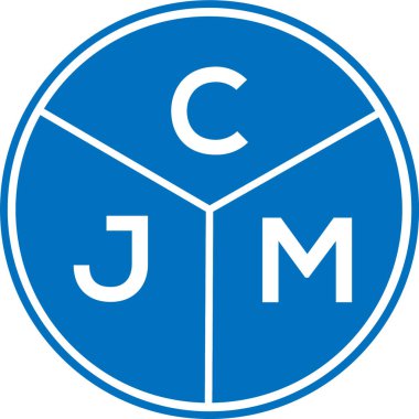 CJM mektup logosu tasarımı. CJM monogram harflerin baş harfleri logo kavramı. Beyaz arkaplanda CJM harf tasarımı.