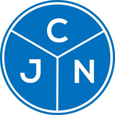 CJN harf logosu tasarımı. CJN monogram harflerin baş harfleri logo kavramı. Beyaz arkaplanda CJN harf tasarımı.