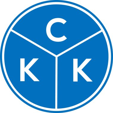 CKK harf logosu tasarımı. CKK monogram harflerin baş harfleri logo kavramı. Beyaz arkaplanda CKK harf tasarımı.