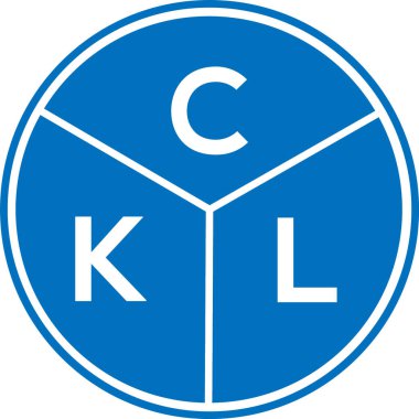 CKL harf logosu tasarımı. CKL monogram harflerin baş harfleri logo kavramı. Beyaz arkaplanda CKL harf tasarımı.