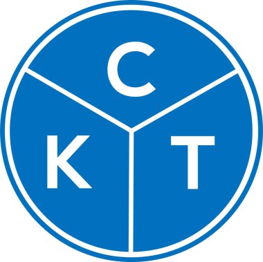 CKT harf logosu tasarımı. CKT monogram harflerin baş harfleri logo kavramı. Beyaz arkaplanda CKT harf tasarımı.