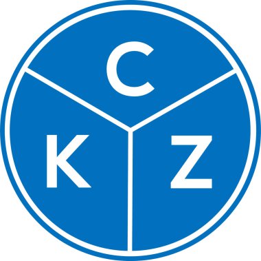 CKZ harf logosu tasarımı. CKZ monogram harflerin baş harfleri logo kavramı. Beyaz arkaplanda CKZ harf tasarımı.