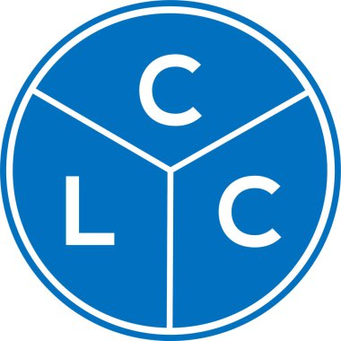 CLC harf logosu tasarımı. CLC monogram harflerin baş harfleri logo kavramı. Beyaz arkaplanda CLC harf tasarımı.
