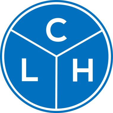 CLH harf logosu tasarımı. CLH monogram harflerin baş harfleri logo kavramı. Beyaz arkaplanda CLH harf tasarımı.