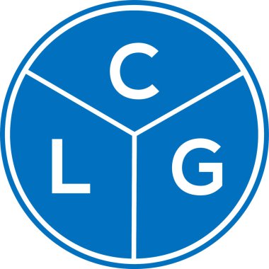 CLG harf logosu tasarımı. CLG monogram harflerin baş harfleri logo kavramı. Beyaz arkaplanda CLG harf tasarımı.