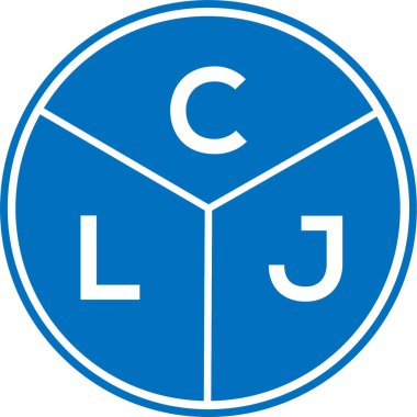 CLJ harf logosu tasarımı. CLJ monogram harflerin baş harfleri logo kavramı. Beyaz arkaplanda CLJ harf tasarımı.