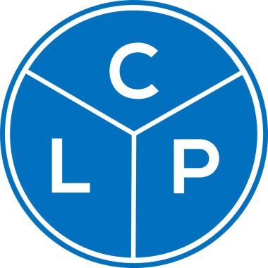 CLP harf logosu tasarımı. CLP monogram harflerin baş harfleri logo kavramı. Beyaz arkaplanda CLP harf tasarımı.