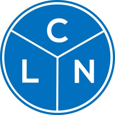 CLN harf logosu tasarımı. CLN monogram harflerin baş harfleri logo kavramı. Beyaz arkaplanda CLN harf tasarımı.