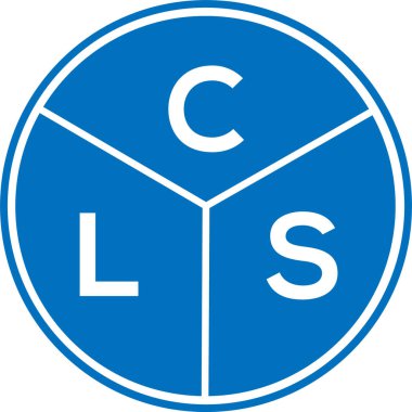CLS harfi logo tasarımı. CLS başharflerinin baş harfleri logo konsepti. Beyaz arkaplanda CLS harf tasarımı.