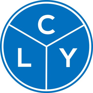 CLY harf logosu tasarımı. CLY monogram harflerin baş harfleri logo kavramı. Beyaz arkaplanda CLY harf tasarımı.